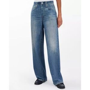 Rag & Bone Miramar Wide-Leg Sweatpant Jeans Blue Medium